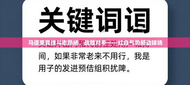 马德里竞技斗志昂扬，战胜对手——红白气势撼动球场